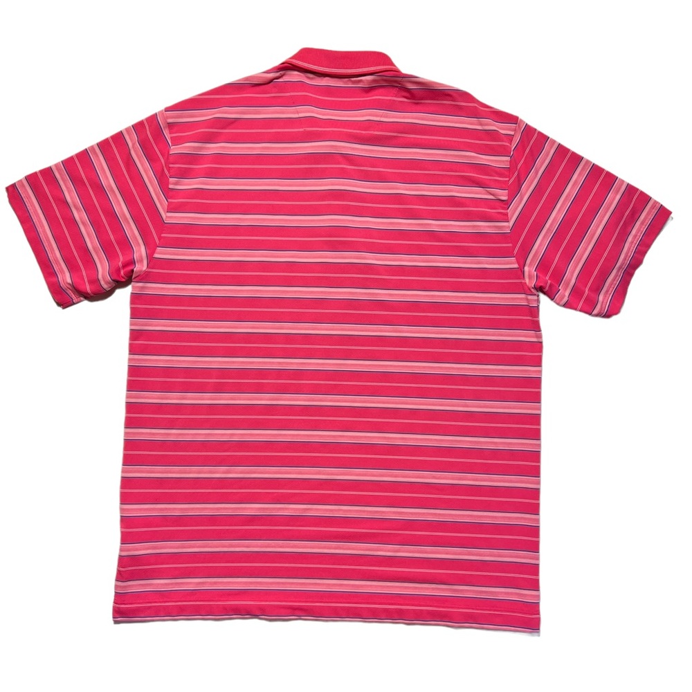 Nike Golf Pink Striped Polo Shirt Men’s XL - Picture 5 of 7